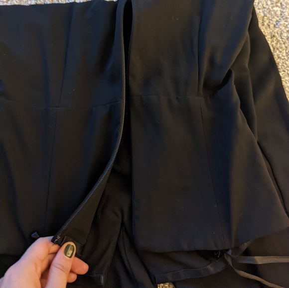 Black Evernew Strapless Jumpsuit - Picture 2 of 5